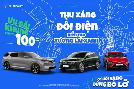 Đổi xăng sang điện - Trợ giá đến 100.000.000đồng